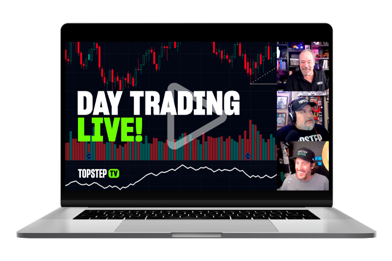 TopstepTV Live on Laptop