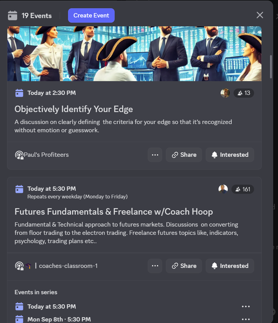 Topstep's Daily Free Trading Coaching Events